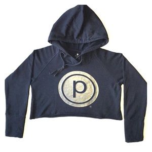Pure Barre branded cropped hoodie